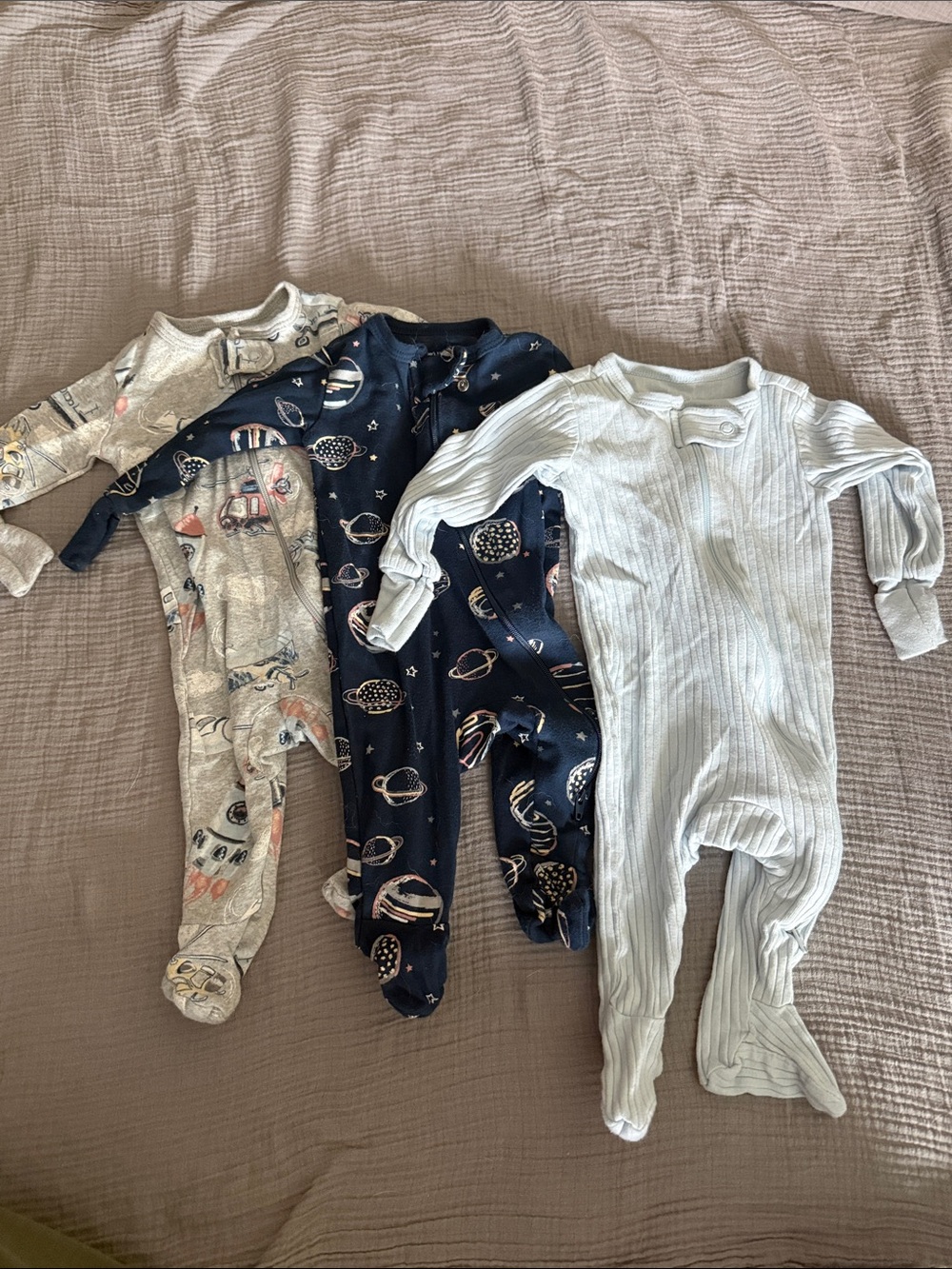 Members Mark Baby Footed One-Piece Zipper Pajamas